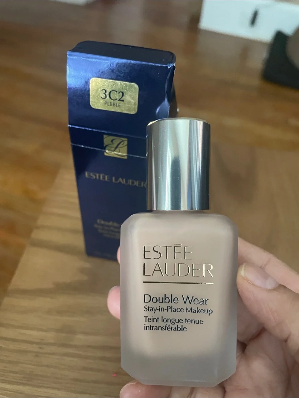 Estee Lauder Double Wear Foundation - Pebble (3C2) Light Beige